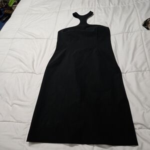 Chic One-Shoulder Black Dress